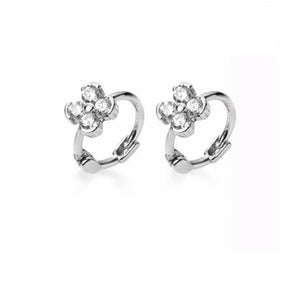 Pendientes Flor Plata