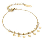 Pulsera mini monedas oro