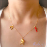 Collar Charms Suerte oro