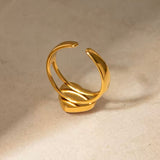 Anillo Corazón Rojo Oro