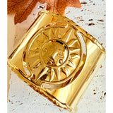 Pulsera sol con pañuelo oro