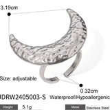 Anillo Maxi Luna Plata