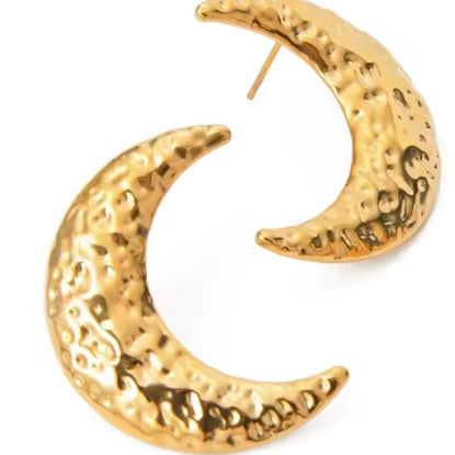 Pendientes Maxi Lunas oro