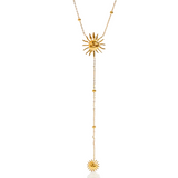 Collar Largo Sol oro