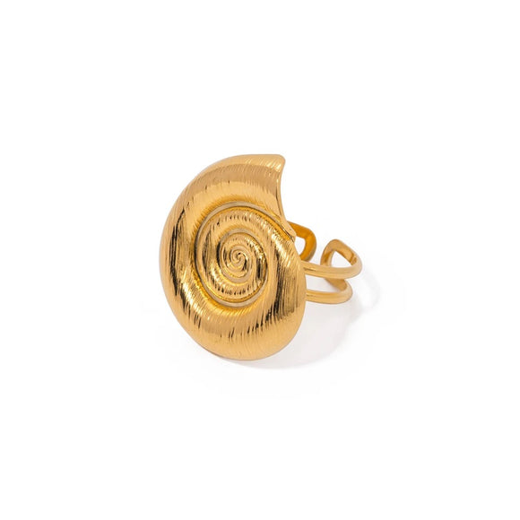 Anillo maxi caracola oro