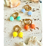 Aros Concha Resina colores