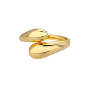 Anillo Gota doble oro