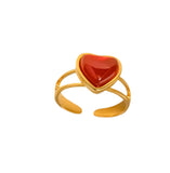 Anillo Corazón Rojo oro