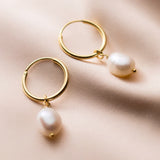 Pendientes Perla oro