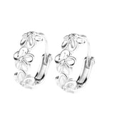 Pendientes Mini flores plata