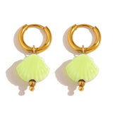 Aros Concha Resina colores