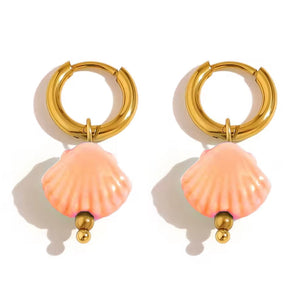 Aros Concha Resina colores