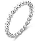 Anillo mini bolas plata