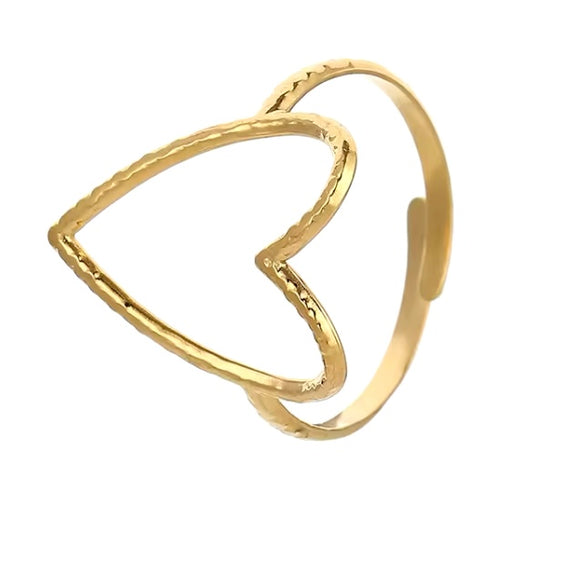 Anillo Corazón Fino Oro