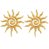 Pendientes Astro Sol oro