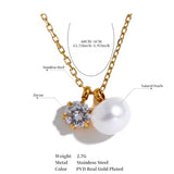 Collar Etoile Perla oro