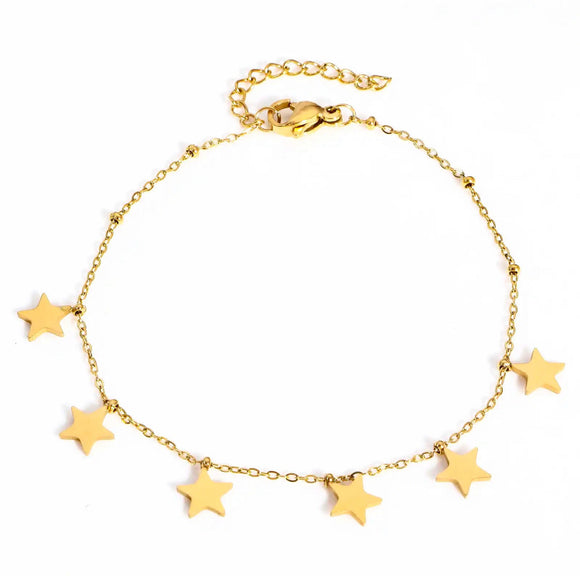 Pulsera Estrellas Oro