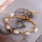 Pulsera Perla Oro