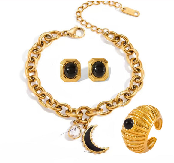 Pack Pulsera Onix Negro