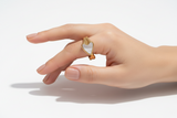 Anillo Corazón Madreperla oro
