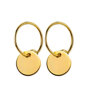 Pendientes Moneda Oro