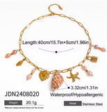 Collar Cadena Charms Marinos oro