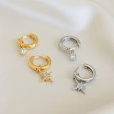 Pendientes Mini Brillo plata