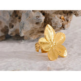 Anillo maxi flor oro