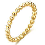 Anillo mini bolas oro