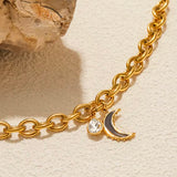 Pulsera Luna Negra oro