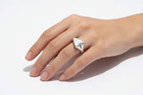 Anillo Corazón Madreperla Plata