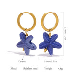 Aros Estrella de Mar Cerámica colores