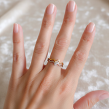 Anillo Mini Brillos oro