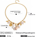 Collar Charms Marinos oro