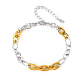 Pulsera eslabones bicolor
