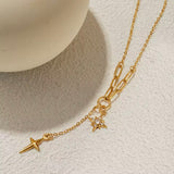 Collar Brillo oro