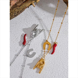 Collar Charms Suerte oro