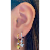 Pendientes estrella plata