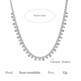 Collar circonitas plata