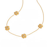 Collar Flores oro