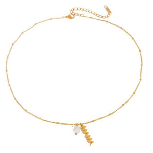 Collar Mamá Perla Oro