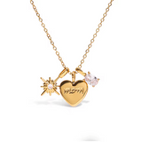Collar "mom" Corazón oro