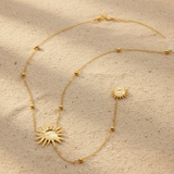 Collar Largo Sol oro