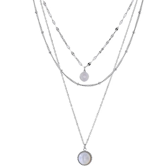 Collar Moonlight Triple plata