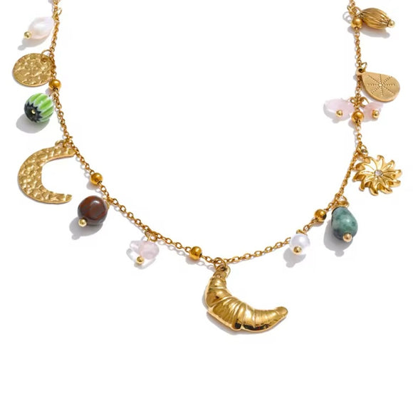 Collar Charms Lunas oro