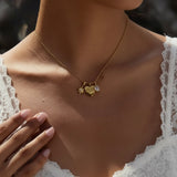 Collar "mom" Corazón oro