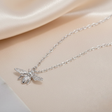 Collar abeja plata