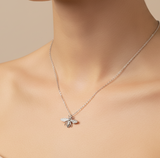 Collar abeja plata
