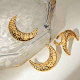 Pendientes Maxi Lunas oro