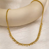 Collar circonitas oro